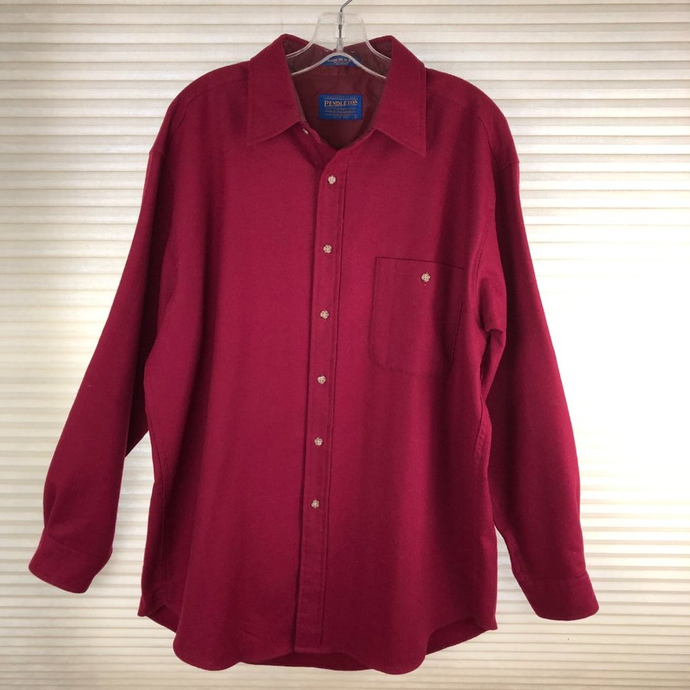 Vintage Pendleton Button Down Elbow Patch Pure Vi… - image 2